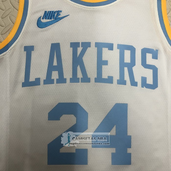 Camiseta Los Angeles Lakers Kobe Bryant NO 24 Classic 2022-23 Blanco